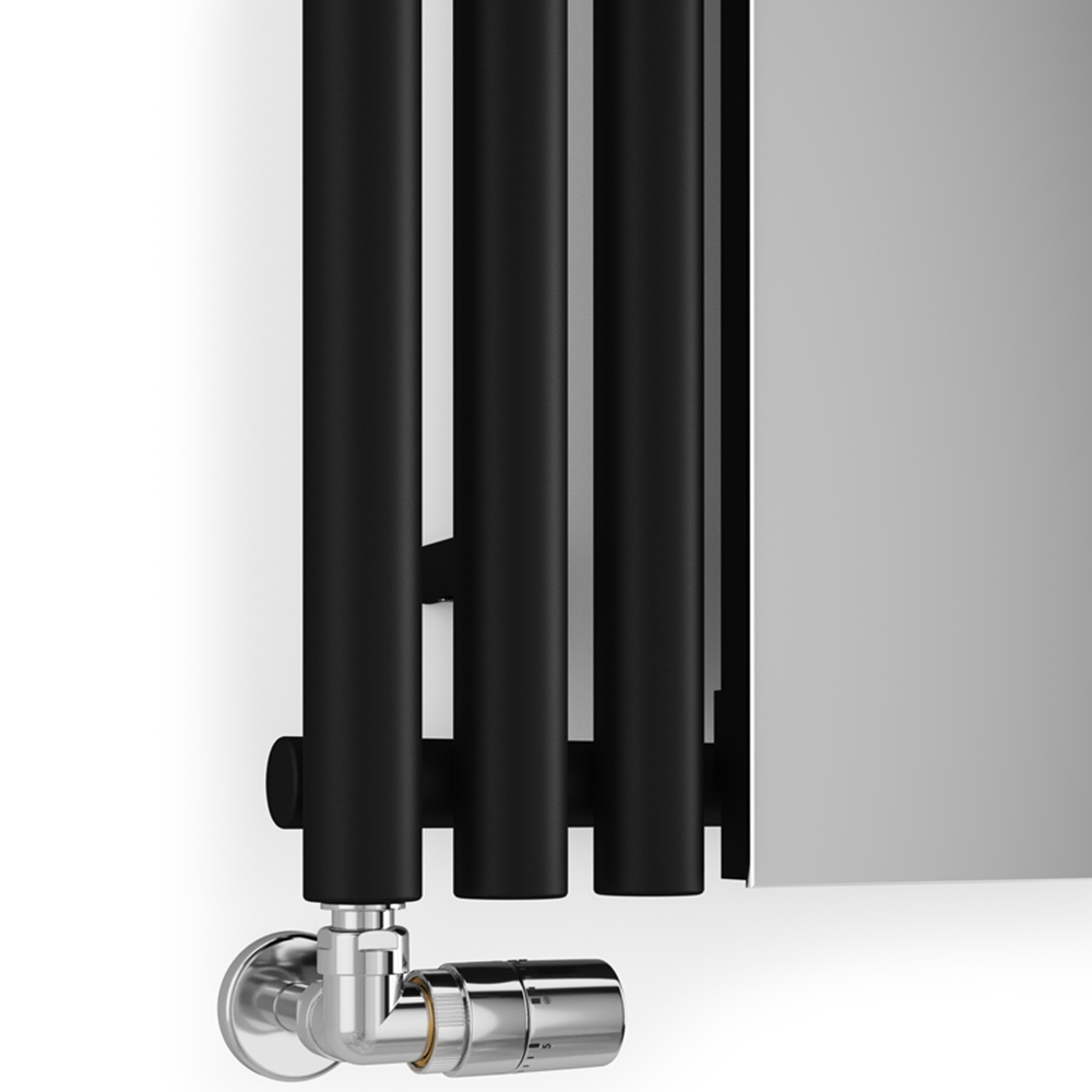 Terma Rolo Mirror 2854 BTU Heban Black Radiator 1800 x 590mm Image 5