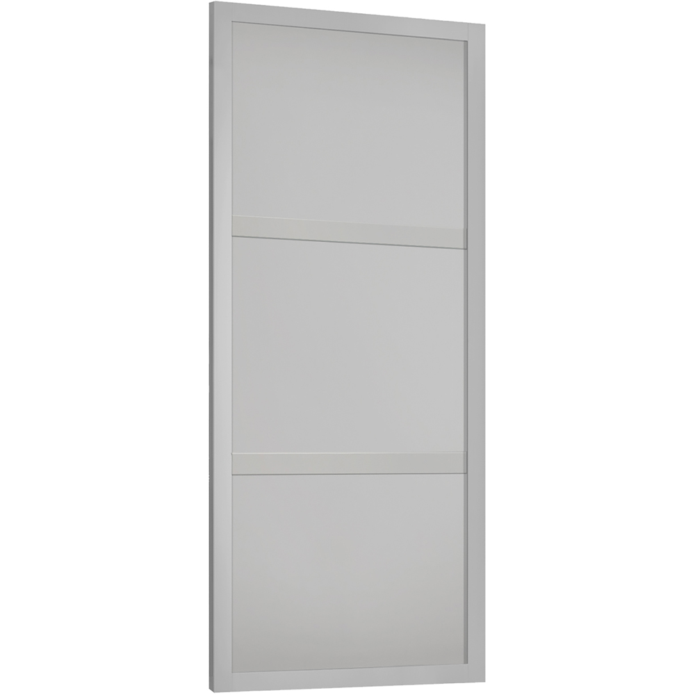 Spacepro Shaker 3 Panel Dove Grey Sliding Door 2220 x 914mm Image 1
