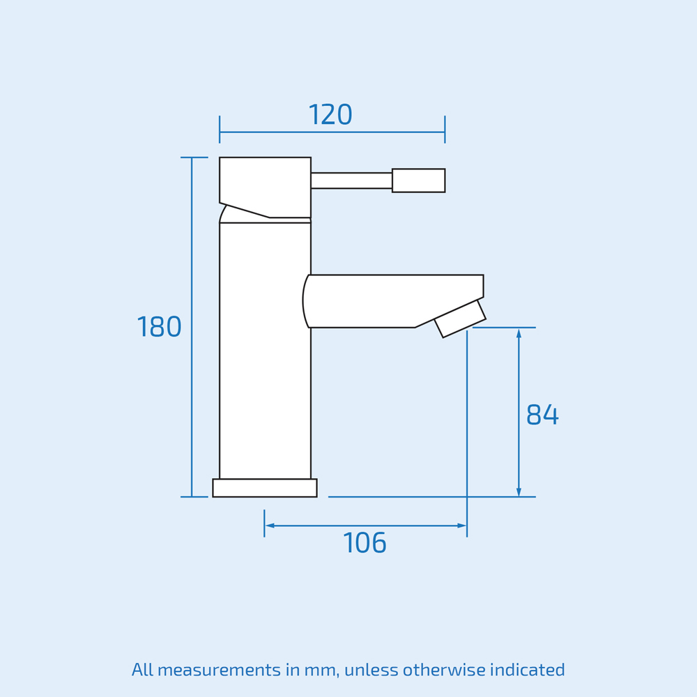 Nes Home Blossom Freestanding Bath Shower Mixer and Basin Mixer Tap with Waste Image 4