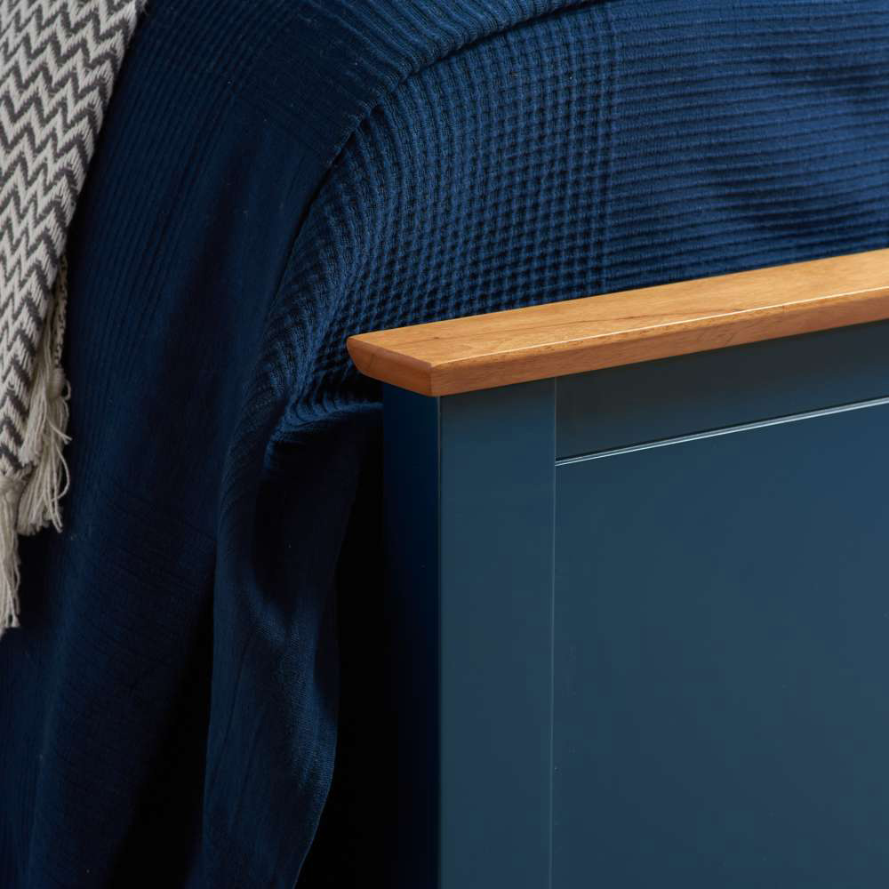 Phoenix Small Double Blue Ottoman Bed Image 7
