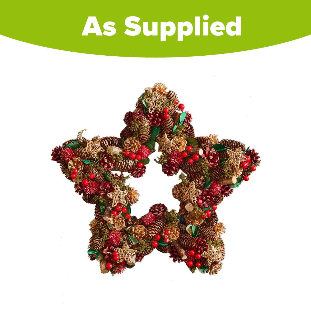 YouGarden Three Kings Star Wreath 35cm Image 6