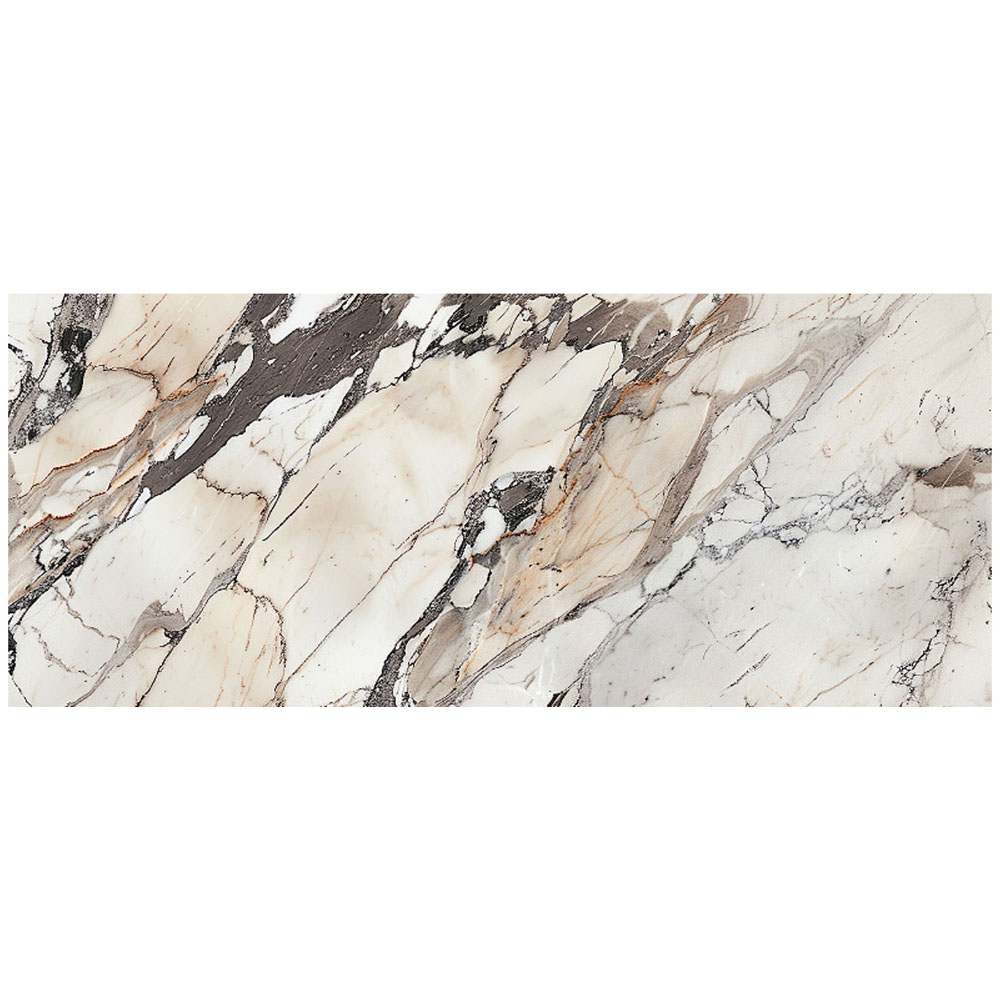 Warren Reed Designer Off White Marble Effect Bathroom Splashback 25 x 60cm Image 2