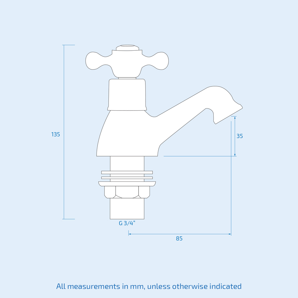 Nes Home Victorian Traditional Chrome Bath Filler with Basin Tap Set Image 3