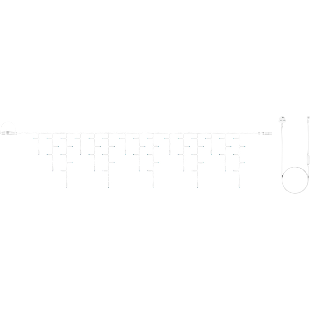 Eagle Connect 300 Cool White LED White Icicle Light 11m Image 7