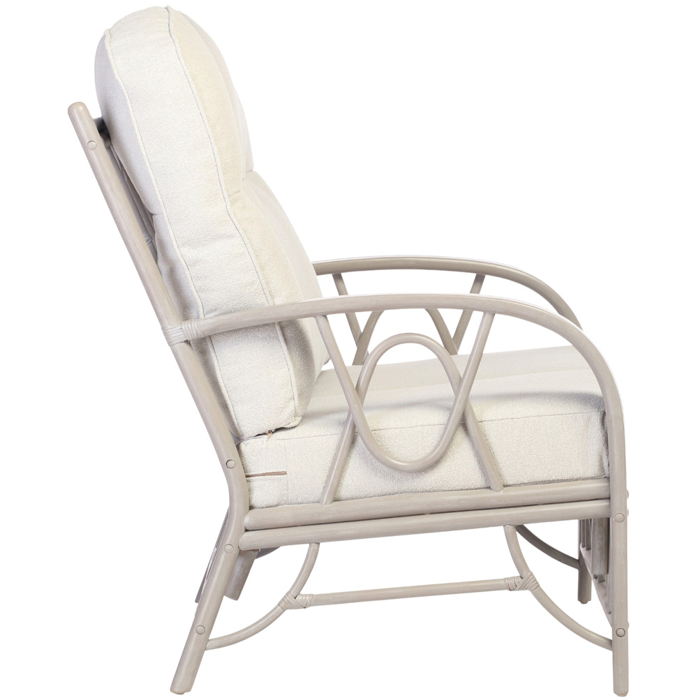 Desser Furniture Bali 2 Seater Grey Natural Rattan Alba Dusk Sofa Image 4