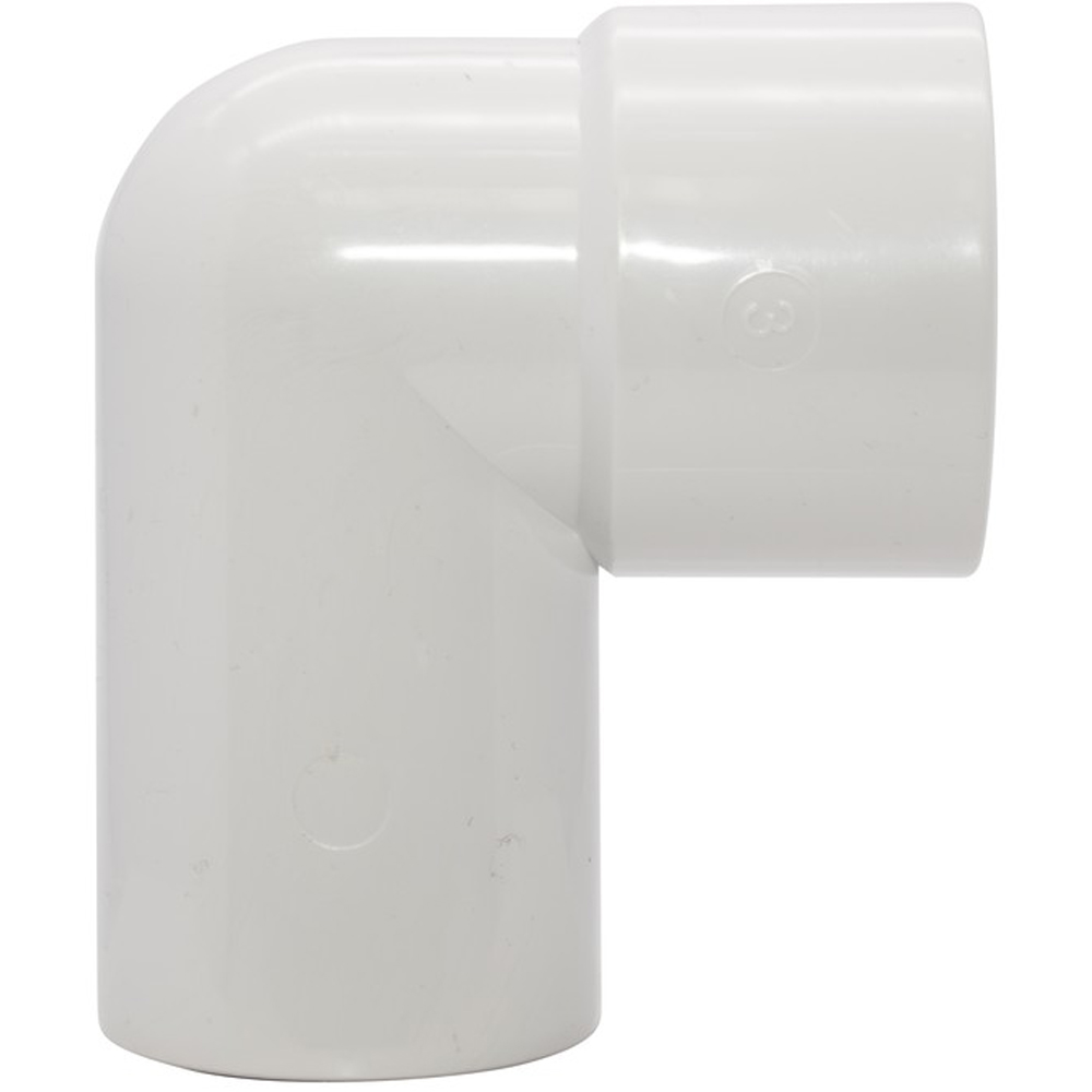 FloPlast Solvent Weld Waste 90 Degree Swivel Bend Male and Female White 40mm Image 6