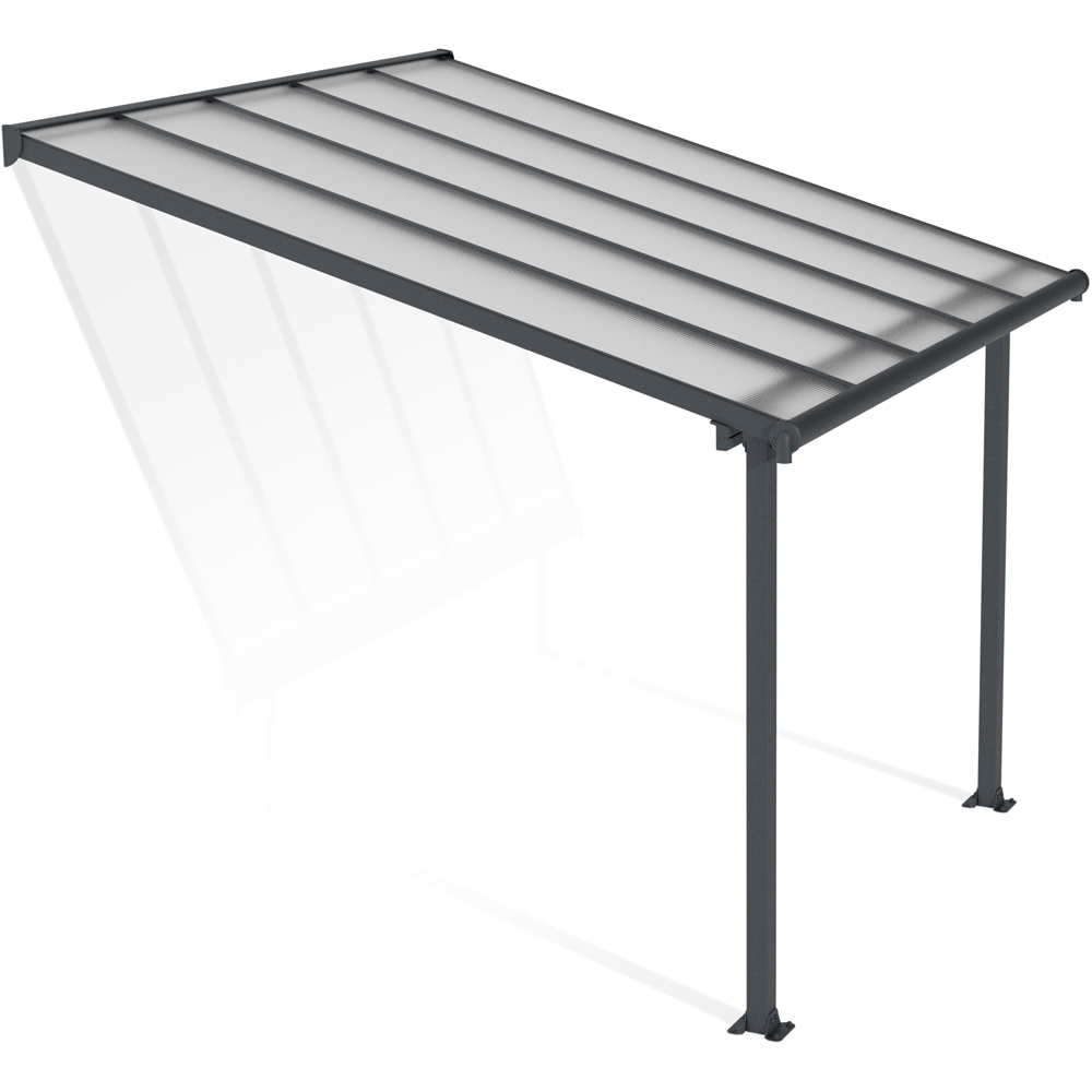 Palram Canopia Olympia Grey Clear 3 x 3.05m Patio Cover Image 1