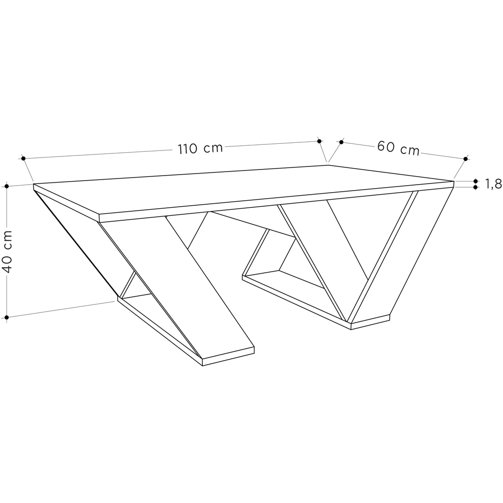 Decortie Pipra Mocha Grey Coffee Table Image 6