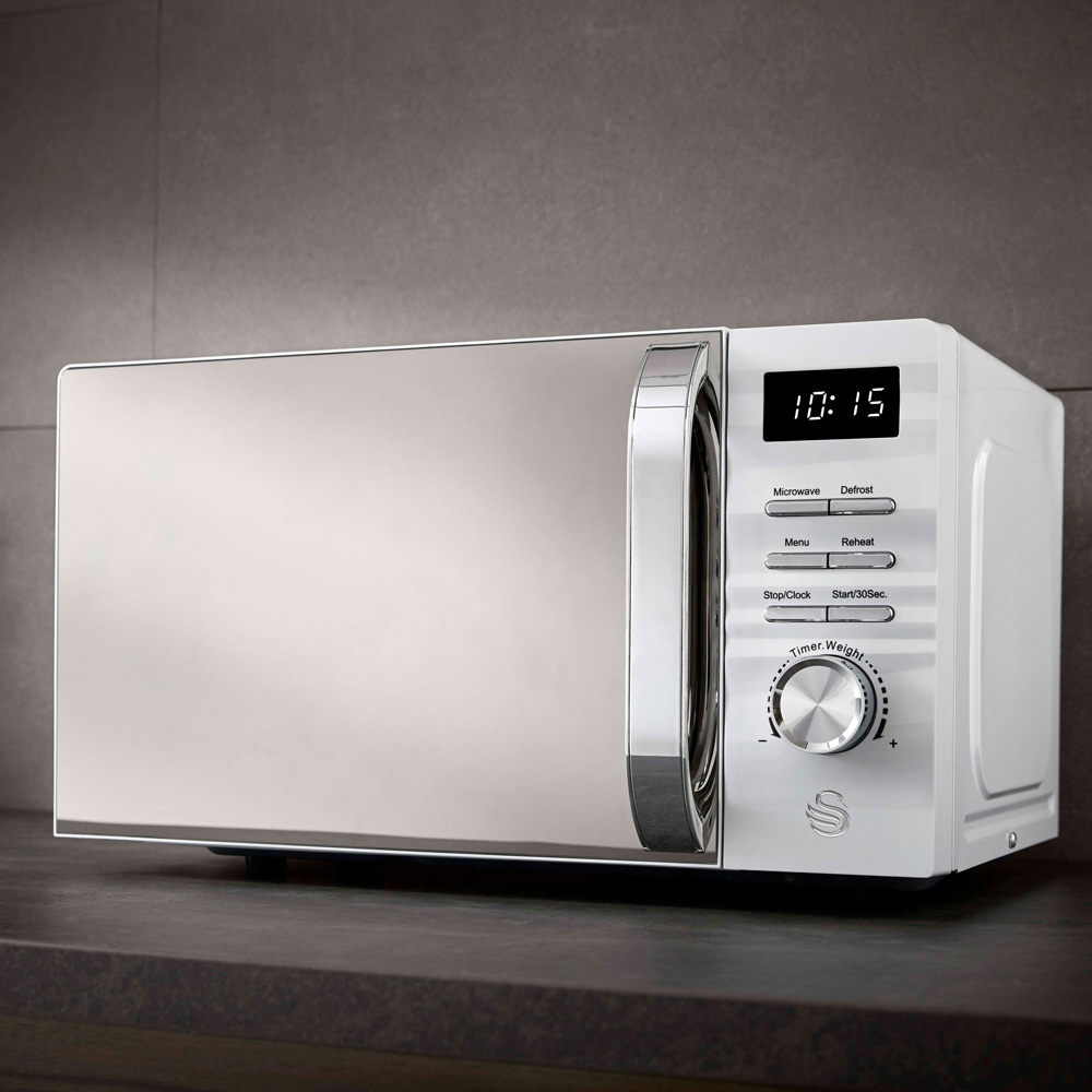 Swan Symphony EEJB218 White 2 Slice Toaster with 1.7L Kettle and 700W Microwave Set Image 3