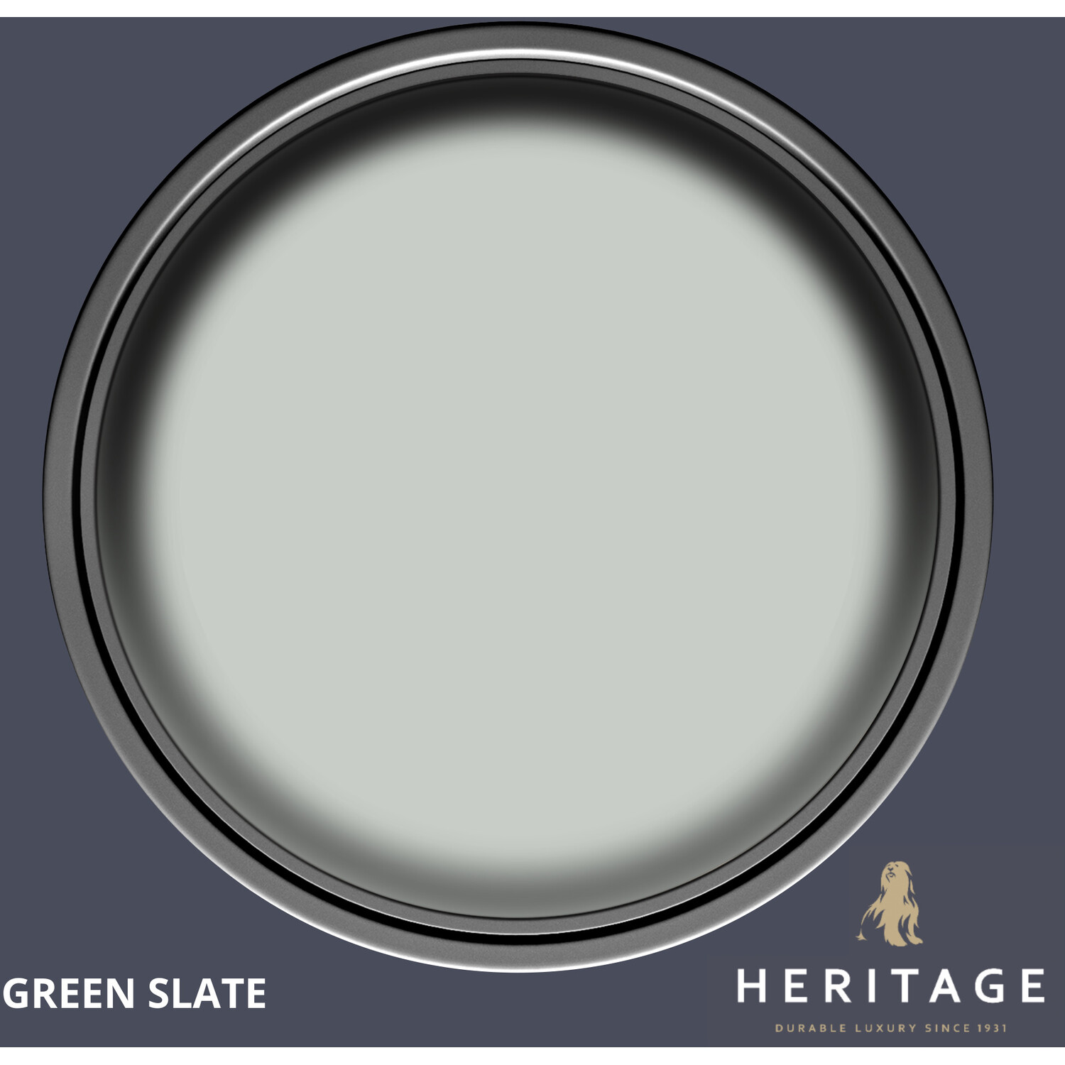 Dulux Heritage Walls and Ceilings Green Slate Velvet Matt Emulsion Paint Tester Image 3