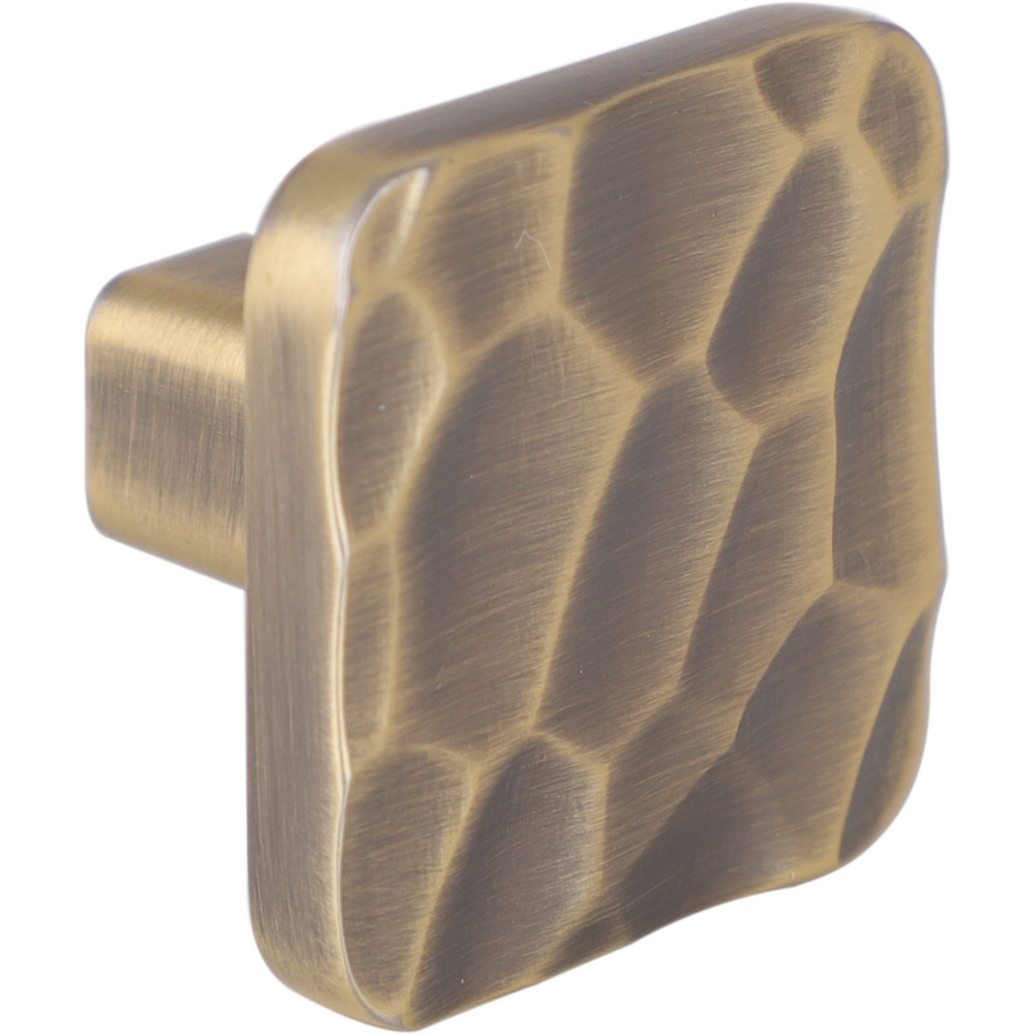 Pack of 4 Dalston Hammered Cabinet Knobs Antique Brass Image 6