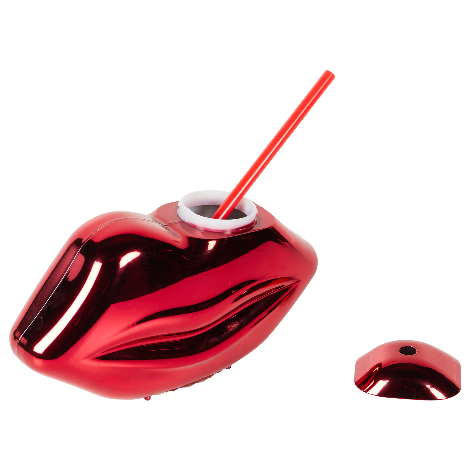 Lips Novelty Tumbler - Red or Pink Image 4