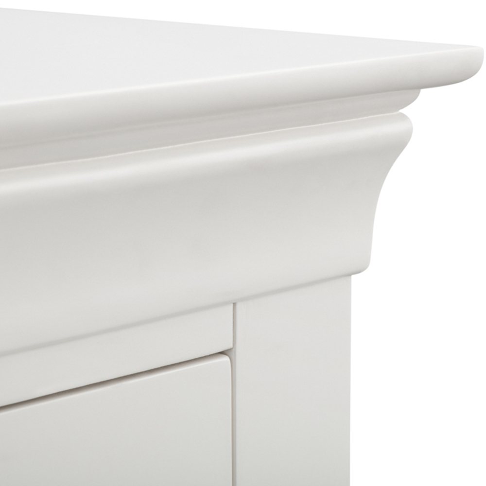 Julian Bowen Clermont 5 Drawer Surf White Chest of Drawers Image 5