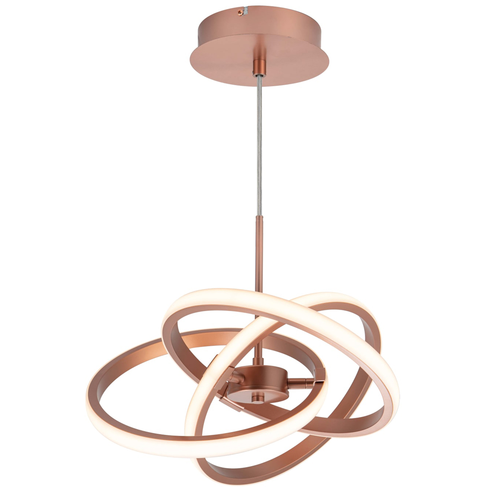 Cosylyte Ridgley 3 Ring Copper Asteroid LED Pendant Light Image 3