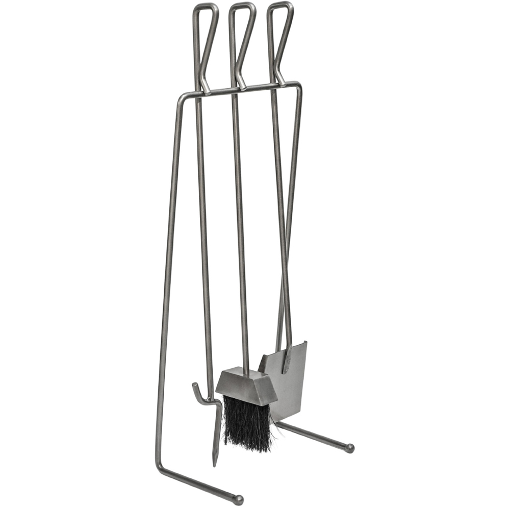 Ivyline 3 Piece Pewter Linear Companion Set Image 3