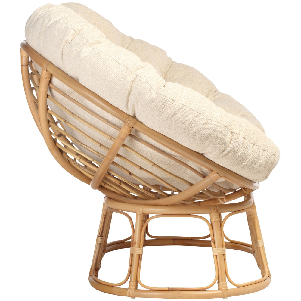 Desser Furniture Papasan 2 Seater Cloud and Natural Sofa Image 4