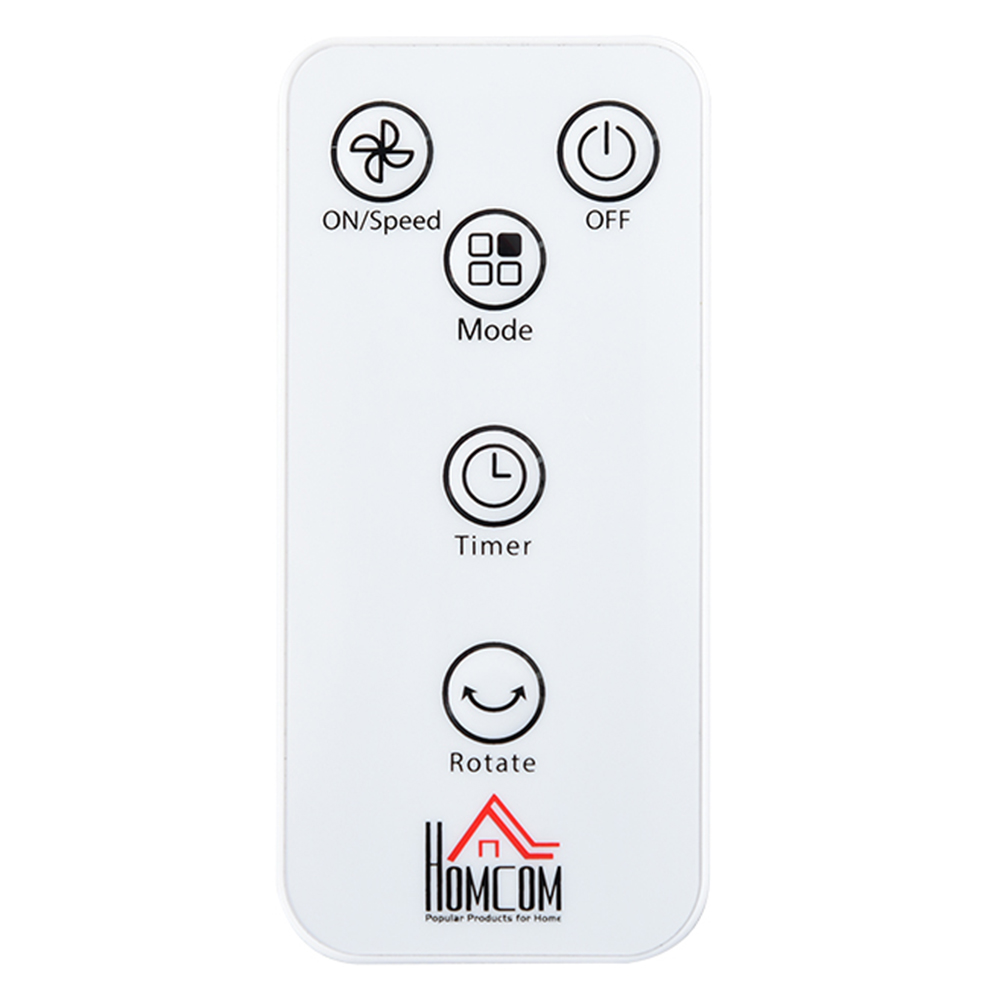 HOMCOM Black Pedestal Fan 28 inch Image 3