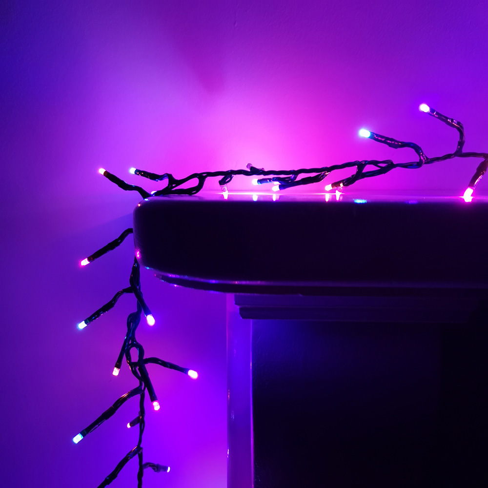 Premier ClusterBrights 3000 Rainbow LED Multi-Function Green Cluster Light 37.2m Image 4
