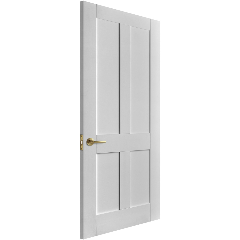 Victorian White Primed Shaker 4 Panel Internal Door 2040 x 726 x 40mm Image 3