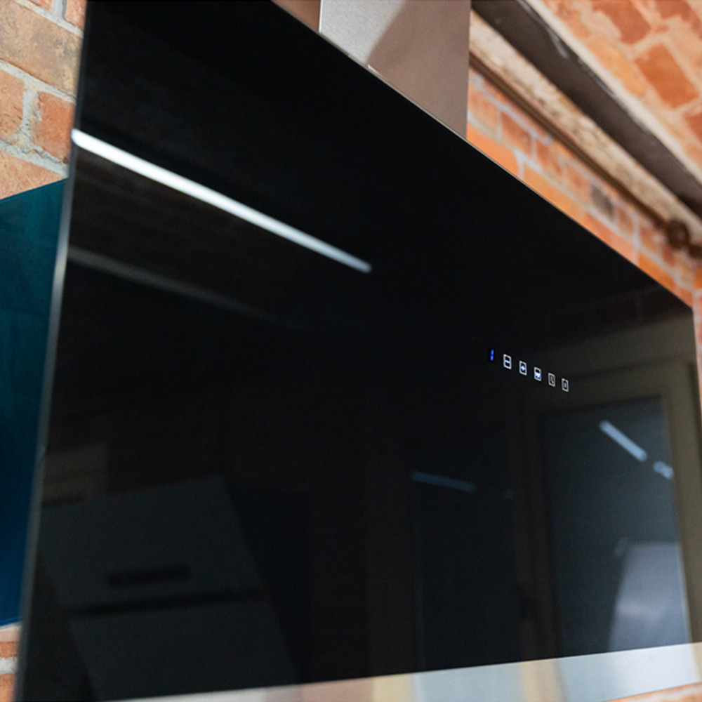 Kaiser Avantgarde Pro Black Glass 70cm Eco Wall Mounted Cooker Hood Image 7