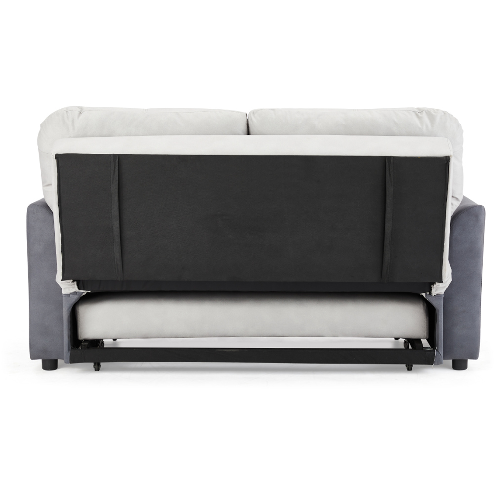 Home Detail Dennis 2 Seater Light and Dark Grey Pull Out Sofa Bed Image 5