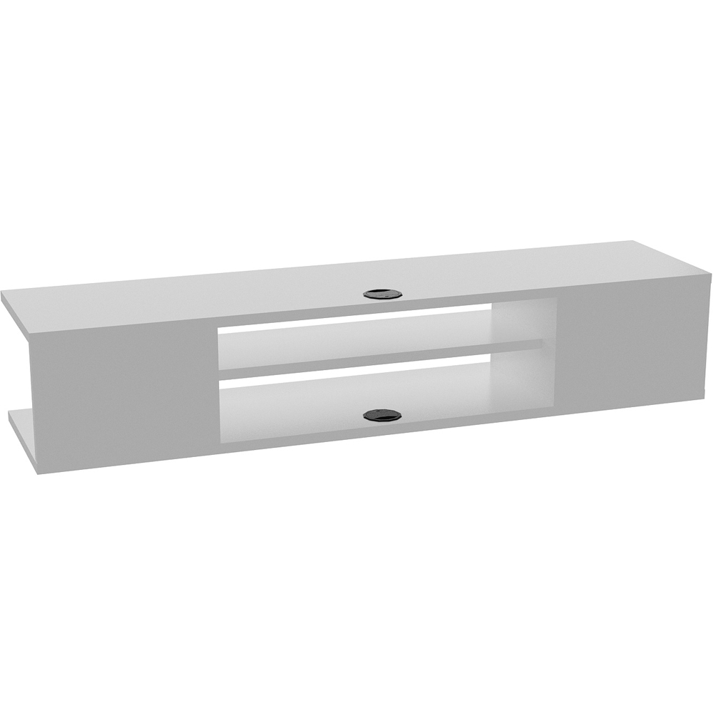Decorotika Pivot 4 Shelf White Floating TV Unit Image 6