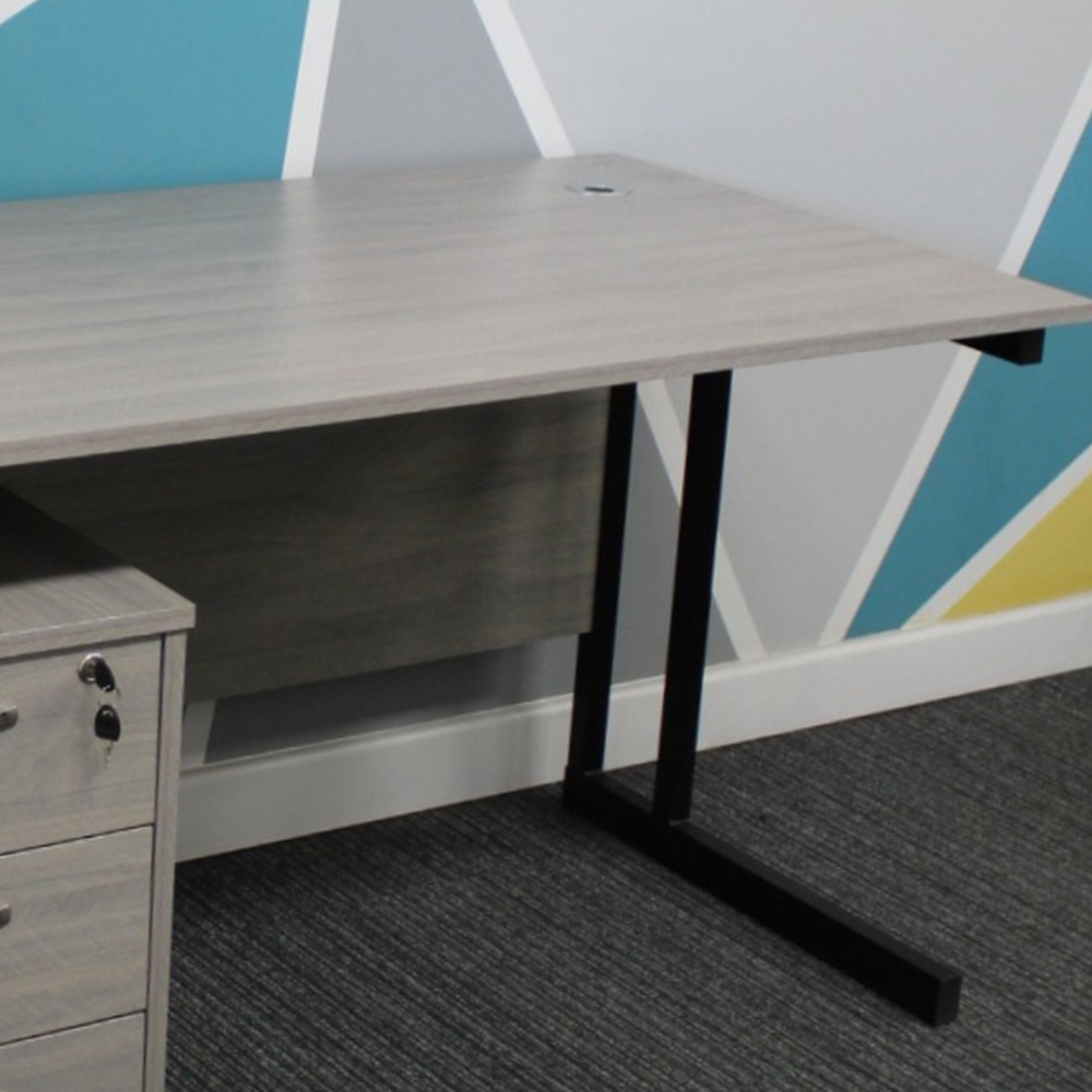 Kosy Koala Grey Wooden Office Desk with Drawer Unit Image 5