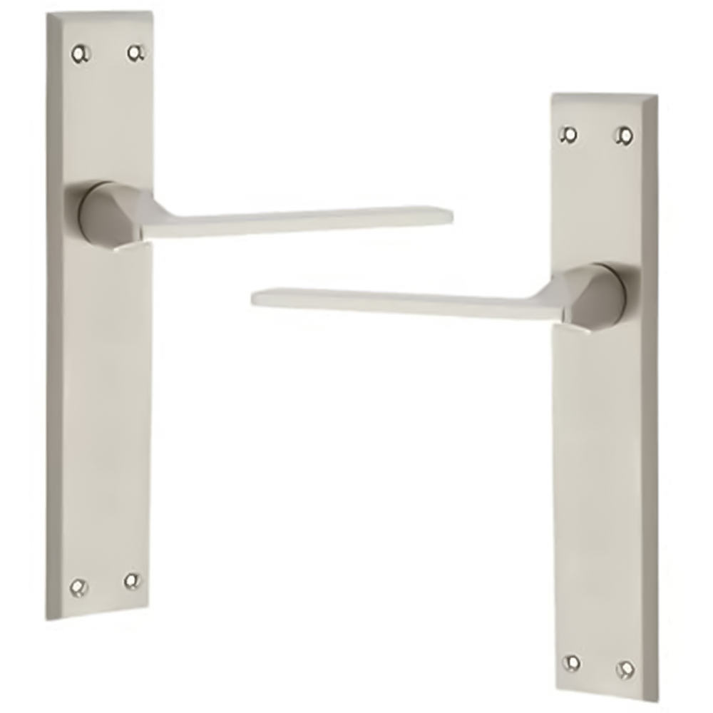 Golden Grace 1022SS Satin Finish Vector Latch Door Handle Set 200 x 42mm Image 1