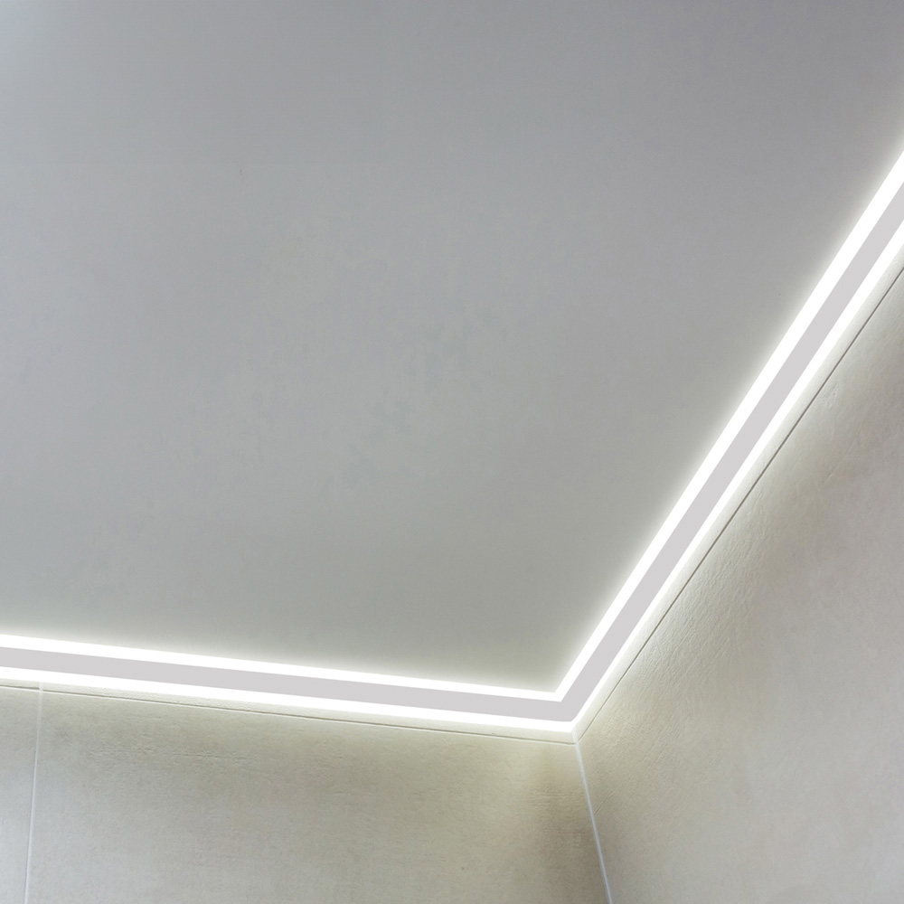 ENER-J Corner Aluminium Profile Gypsum LED Cove Light 2m 2 Pack Image 6