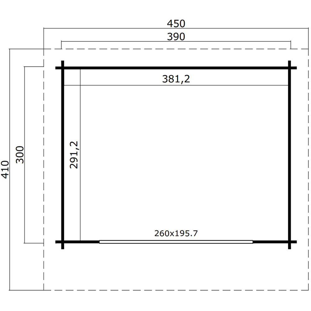 Norland Sussex 1 14.8 x 13.5ft Pent Garden Cabin Image 8