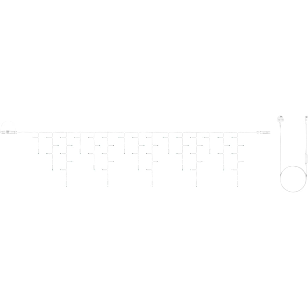 Eagle Connect 60 Cool White LED White Icicle Light 2m Image 2