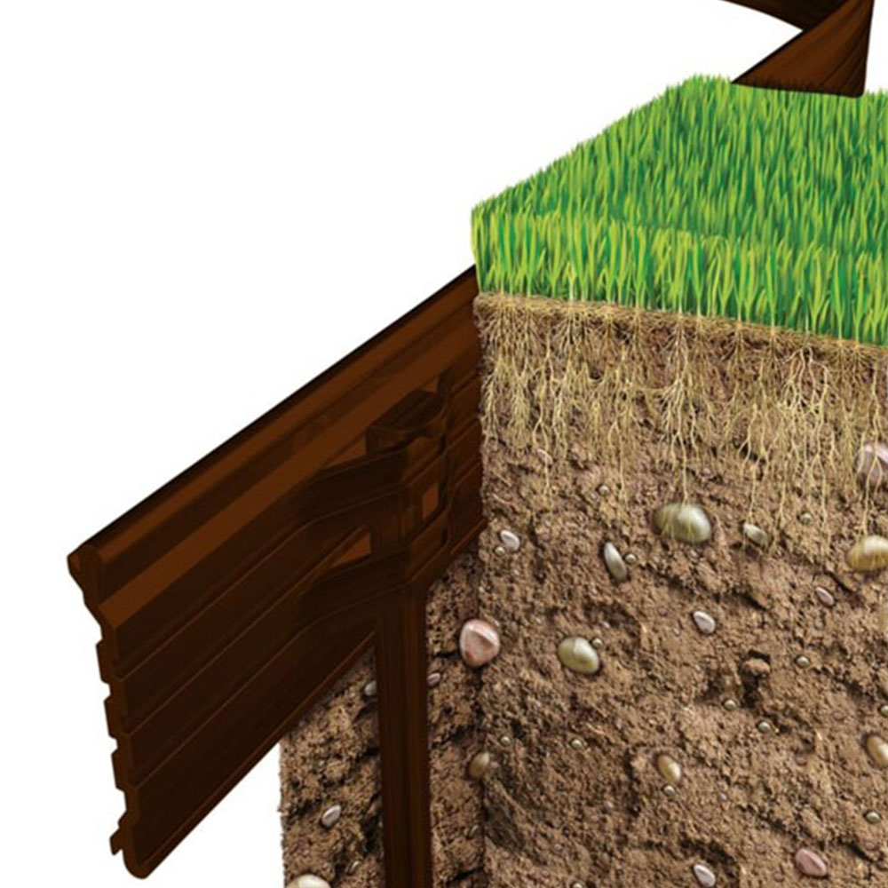 Swift Foundations Swift Edge 6m Brown Garden Edging Image 4