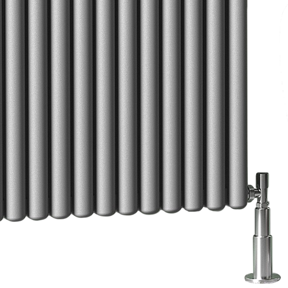 Towelrads Winchester 2997BTU Horizontal Anthracite Aluminium Radiator 600 x 626mm 878W Image 4