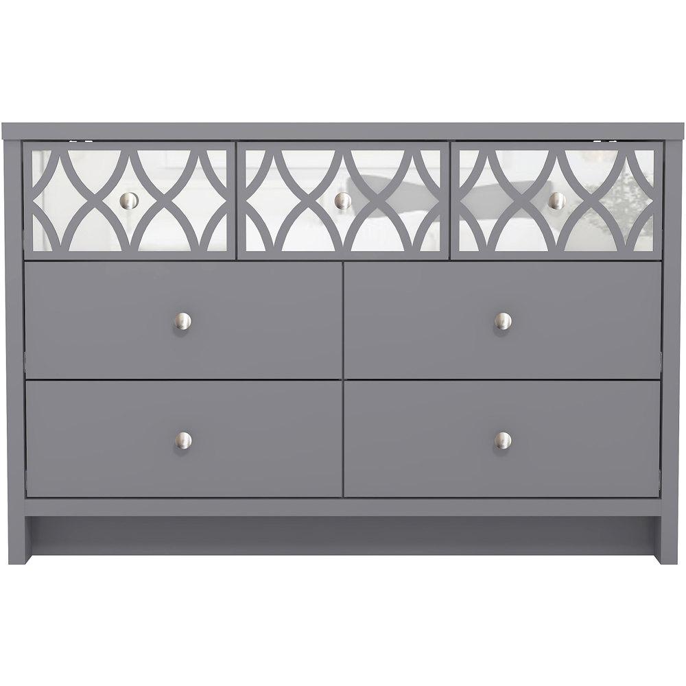 GFW Arianna 7 Drawer Cool Grey Chest of Drawers Image 2