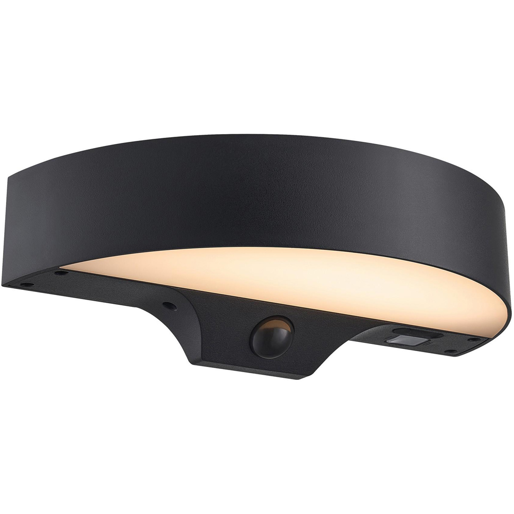 Nordlux Monay 200 Lumens Black Round Solar LED Wall Light Image 3