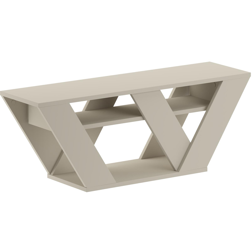Decortie Pipralla 2 Shelf Sandstone Effect Modern TV Unit Image 2