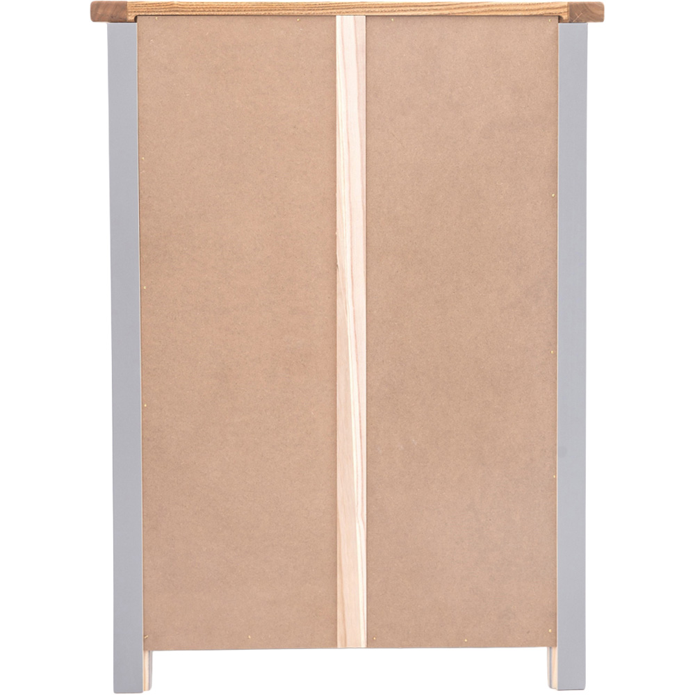 Cabinet Bits Mirano 4 Drawer Dark Grey Chrome Knob Chest of Drawers Image 6