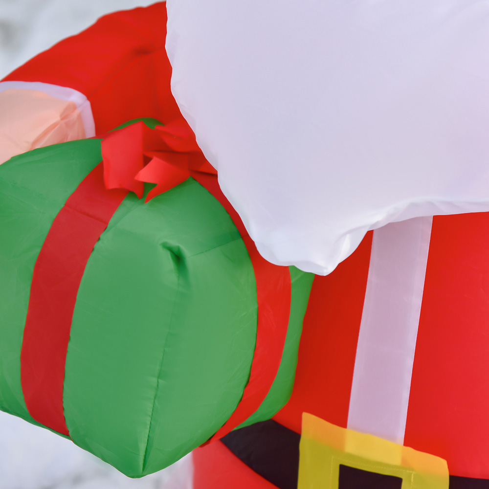 HOMCOM Christmas Inflatable Santa Claus Image 5