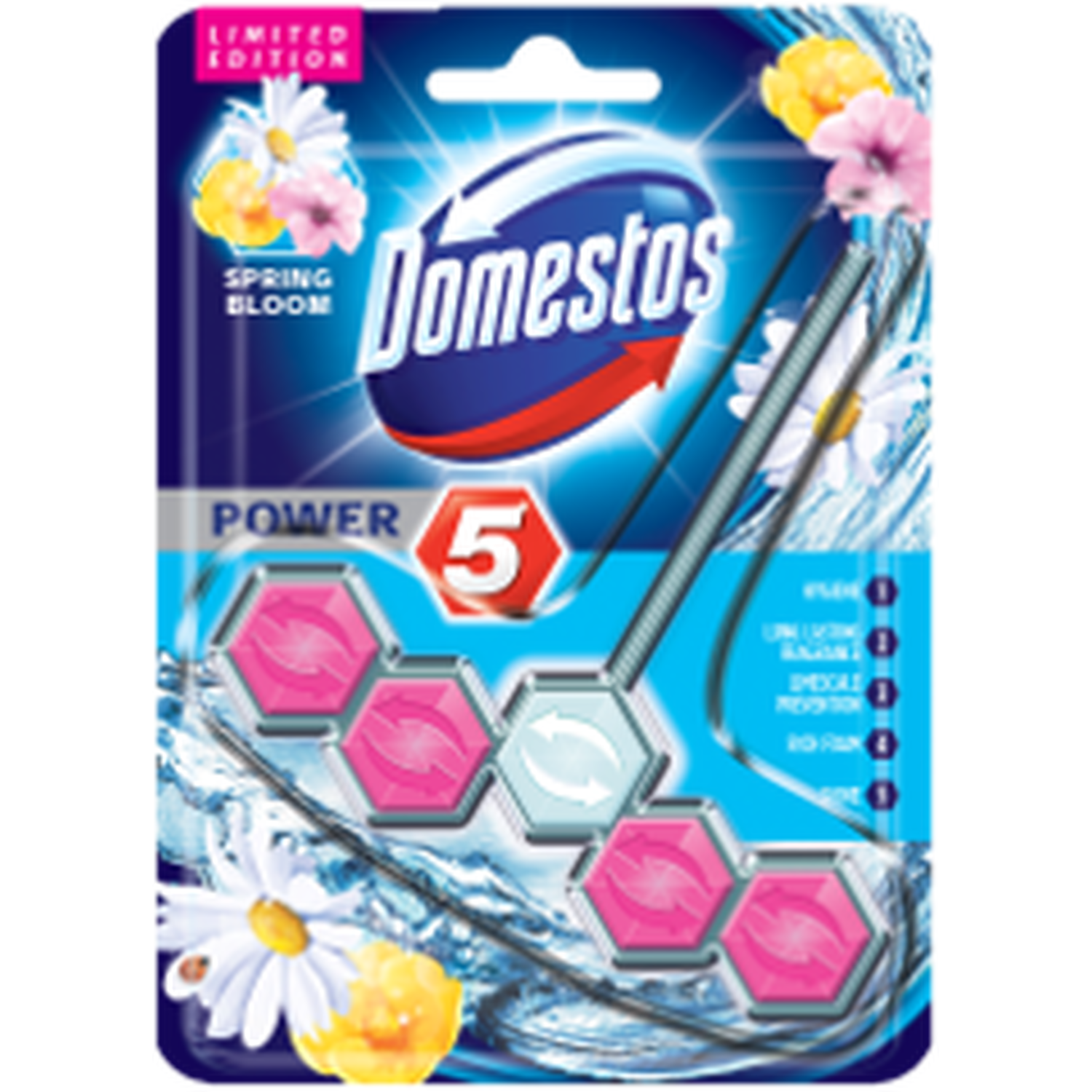 Domestos Power Toilet Cleaner Spring Bloom Image 2