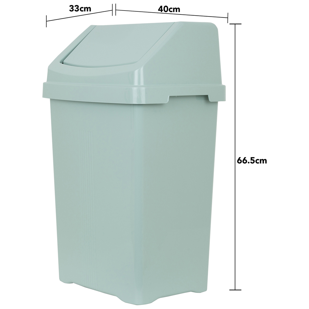 Wham Casa 50L Swing Bin Silver Sage Image 4