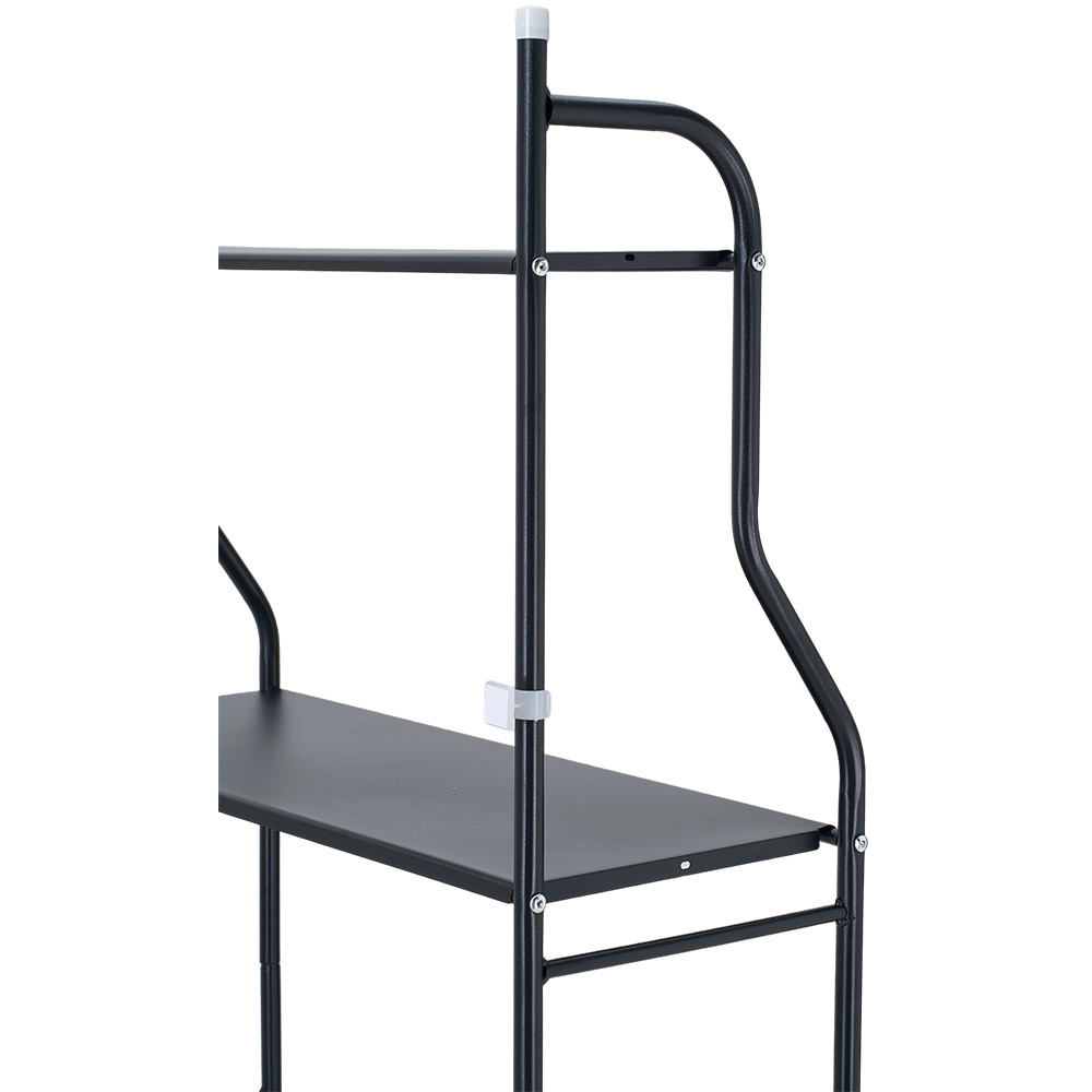 Living and Home 2 Shelf Black Over-Washing Machine Storage Rack Image 6