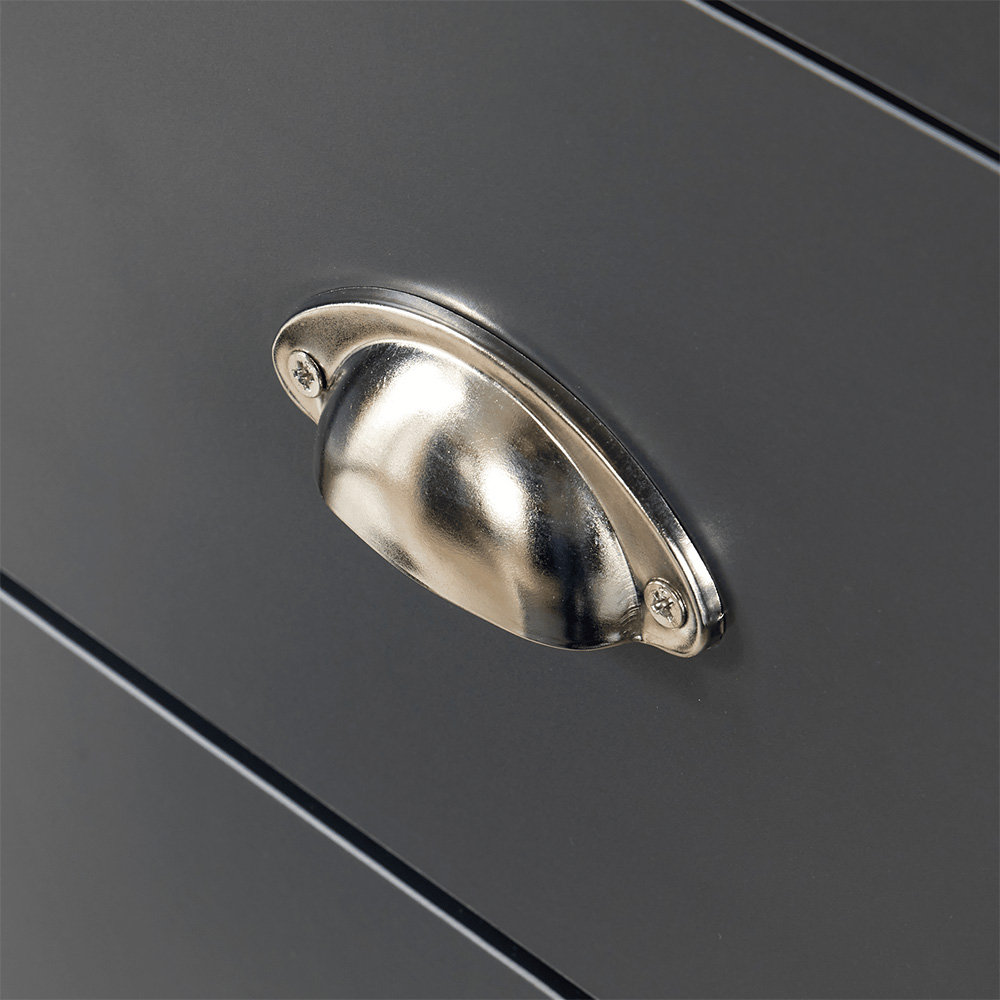 Home Source Camden 6 Drawer Graphite Chest of Drawers Image 5