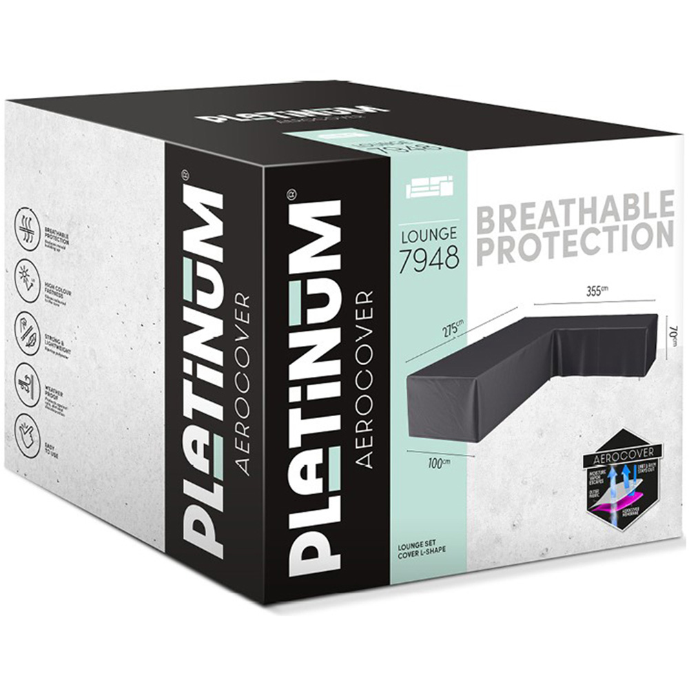 Platinum AeroCover Right Hand L Shaped Outdoor Sofa Cover 70 x 355cm Image 2