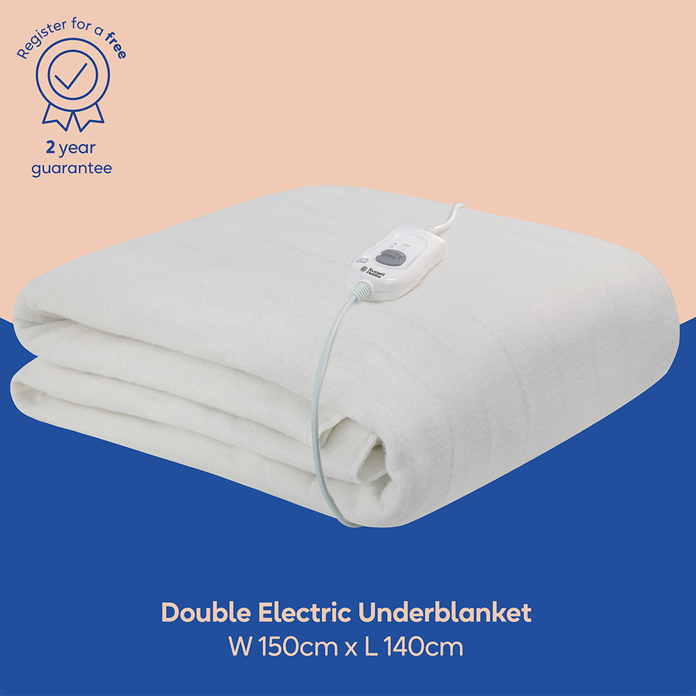 Russell Hobbs Double Electric Underblanket with 3 Heat Settings Image 8