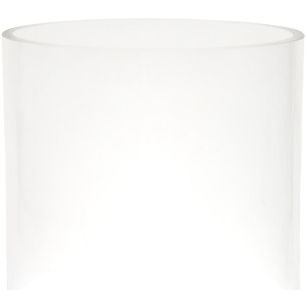 Tall Glass Hurricane Clear Image 3