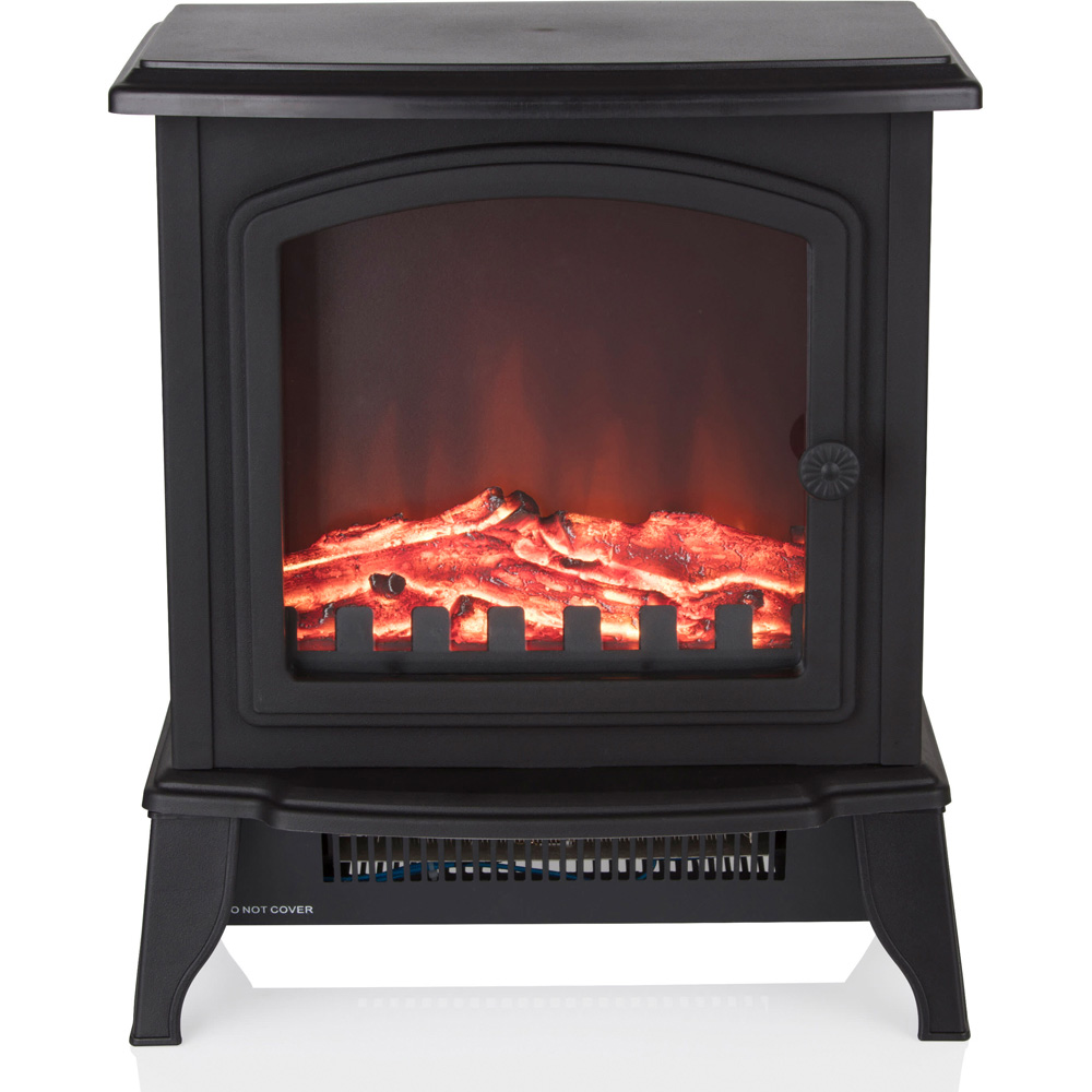 Warmlite Mable Black Stove Fire with Realistic Flame Effect 2000W 14 inch Image 3