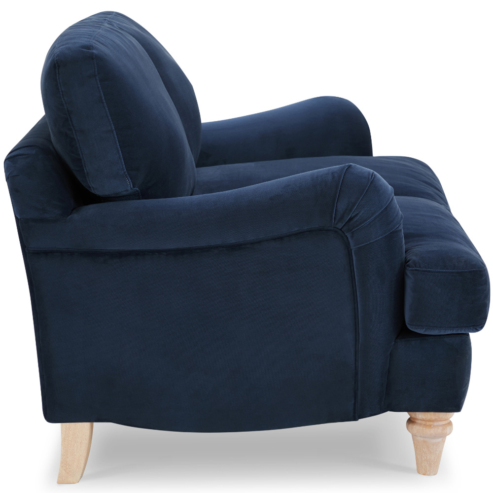Home Detail Oxford 2 Seater Navy Blue Velvet Sofa Image 4