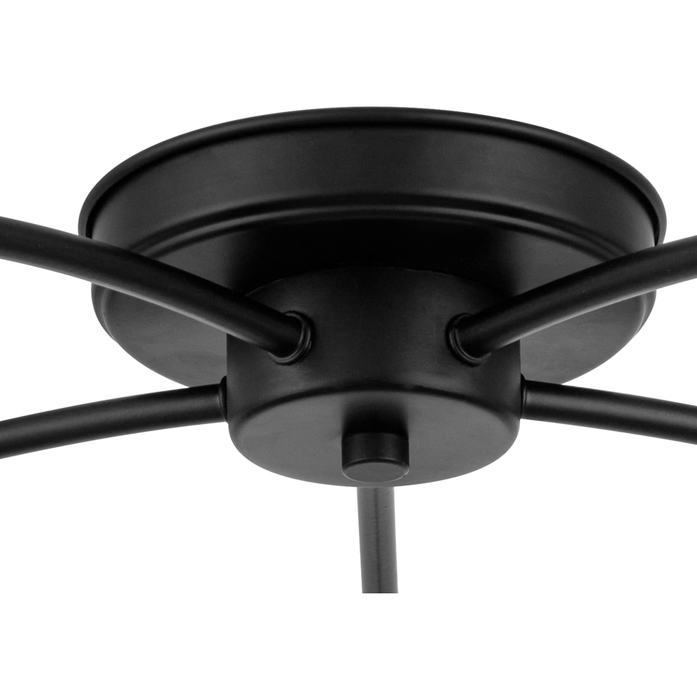 Cosylyte Linton 5 Light Industrial Matt Antique Brass Ceiling Light Image 5