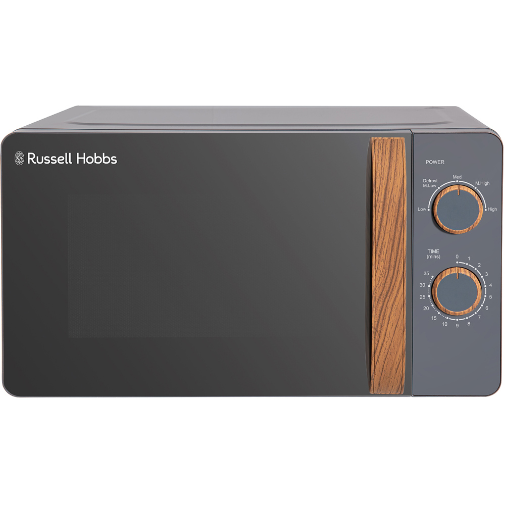 Russell Hobbs RHMM713G-N Grey 17L Scandi Compact Manual Microwave 700W Image 2