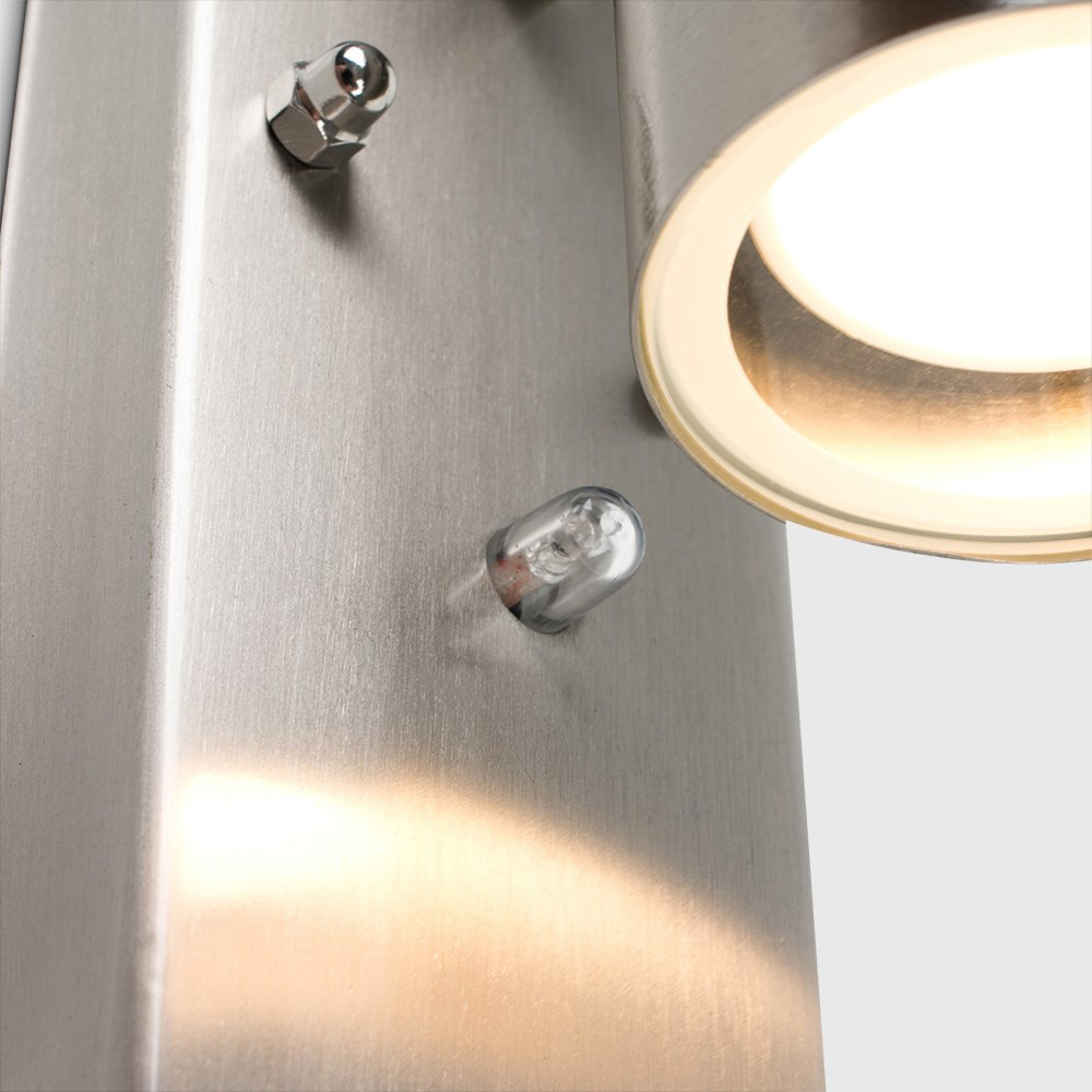 ValueLights Silver Outdoor Wall Up Down Light with Dusk till Dawn Sensor Image 5